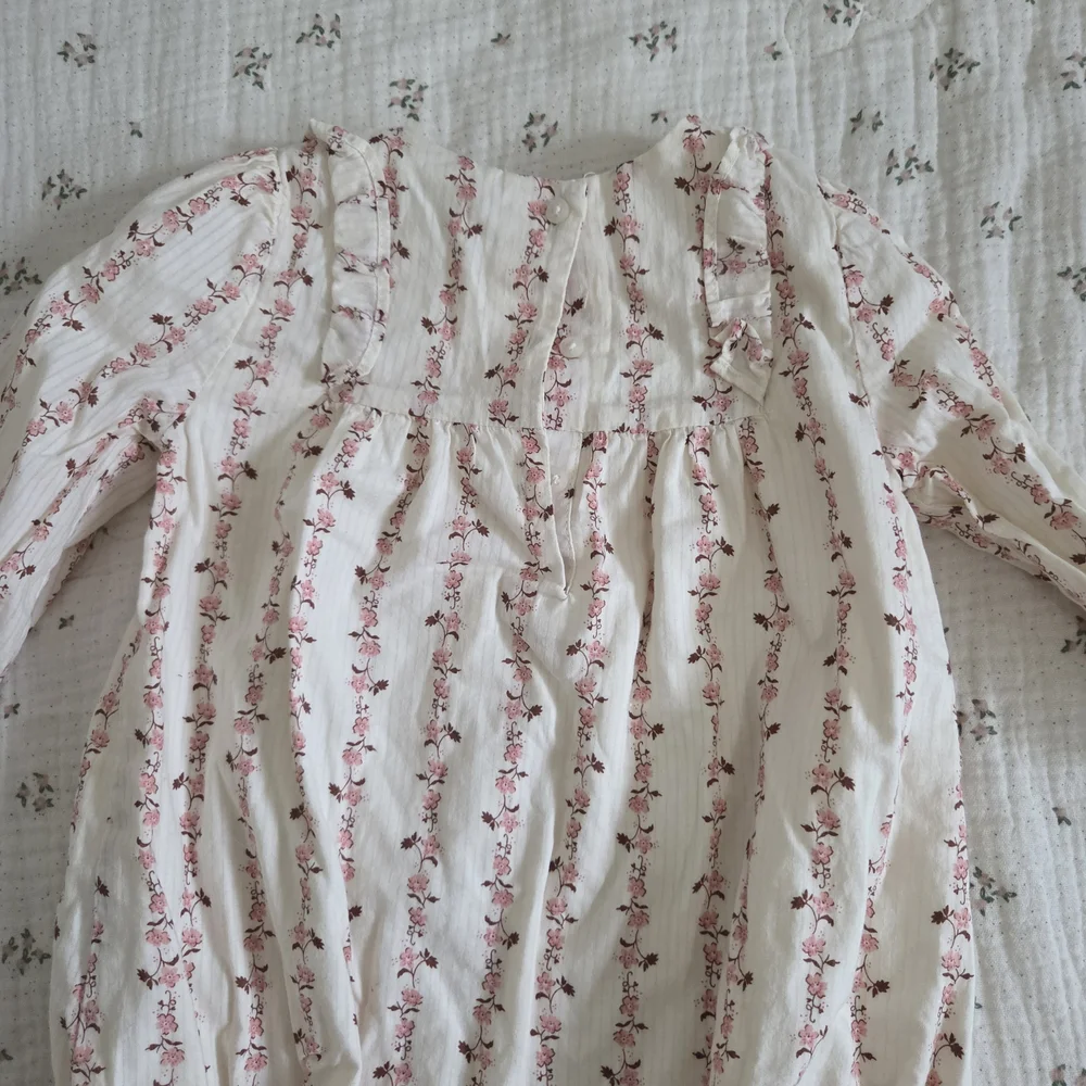 Floral Ruffle Baby Romper - Picture 2 of 5